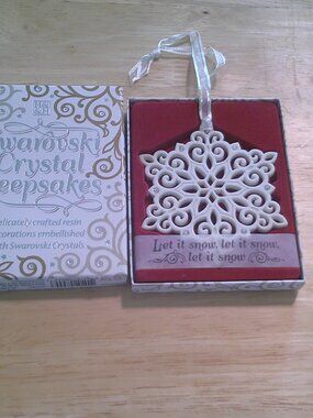 Swarovski snowflake ornament
